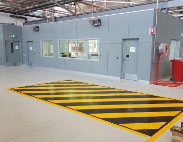 factory -yellow-black-epoxy-line-marking